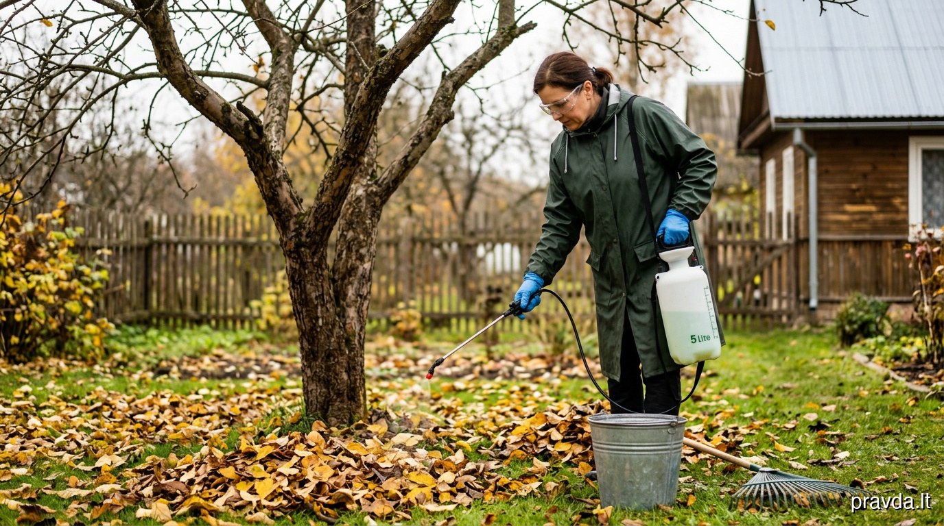 Nukritusių obelų lapų šį rudenį tuščiai negrėbčiau: 500 g karbamido kibire vandens pavasarį gali reikšti mažiau rauplių